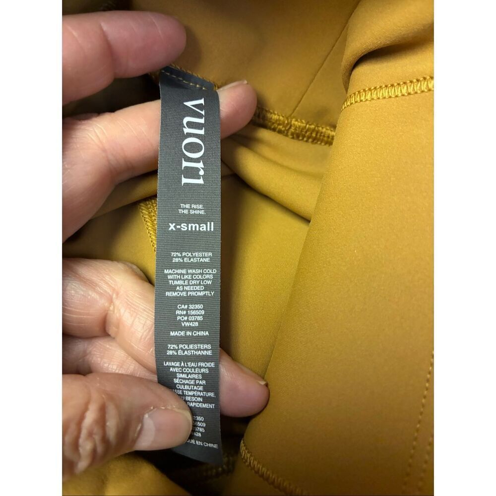 Vuori NWT Rib Studio Legging in Dark Golden Size XS - Picture 8 of 8